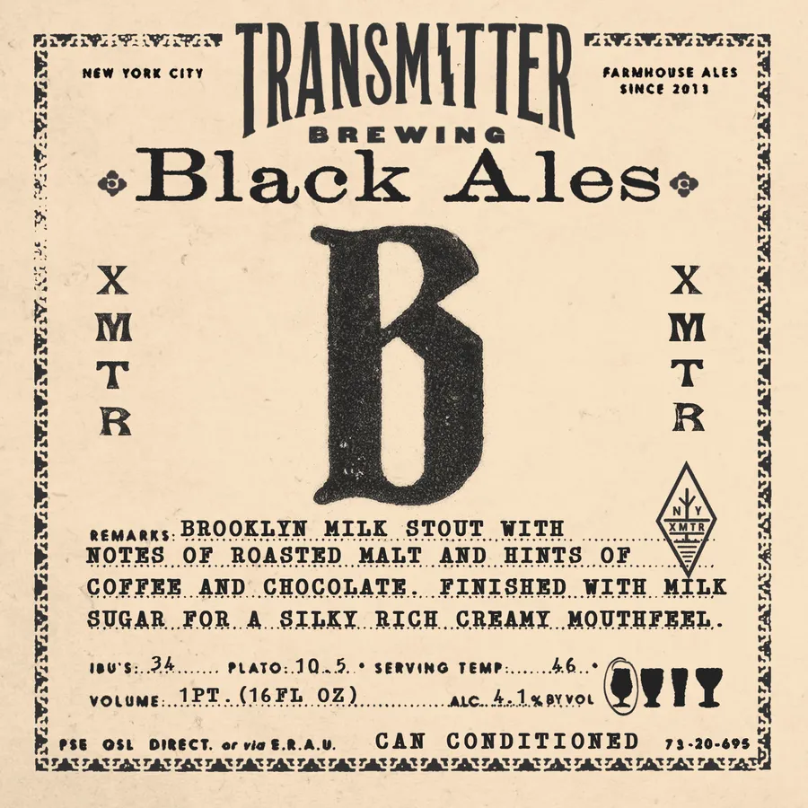 Black Ales can label