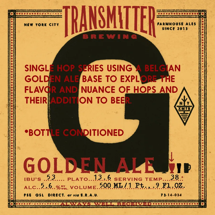 Golden Ale can label