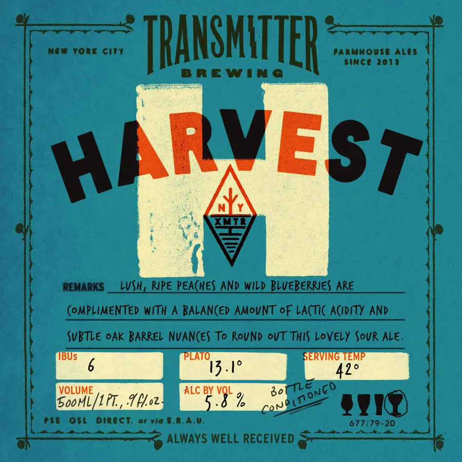 Harvest can label