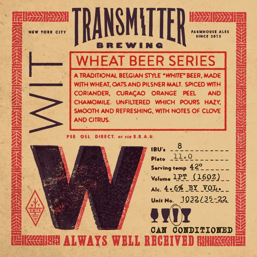 Wheat Beer Series can label